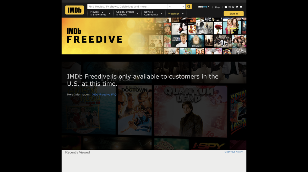 IMDb Freedive