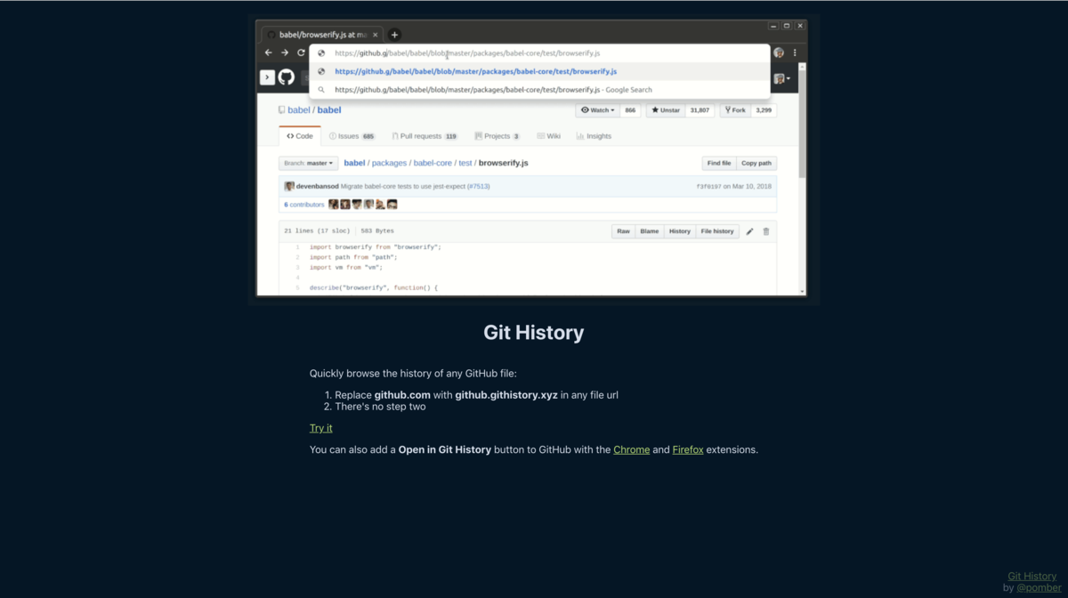 Git History